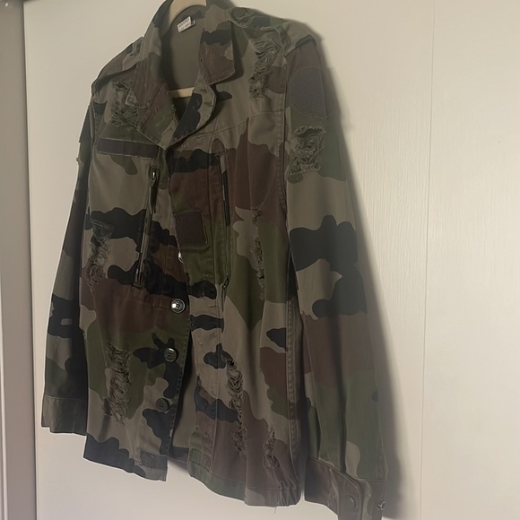 Camo distressed jacket - Picture 3 of 11